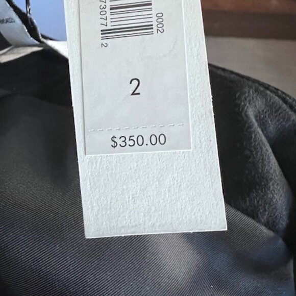 Banana Repulic Black leather skirt NWTO size 2 - Picture 2 of 5